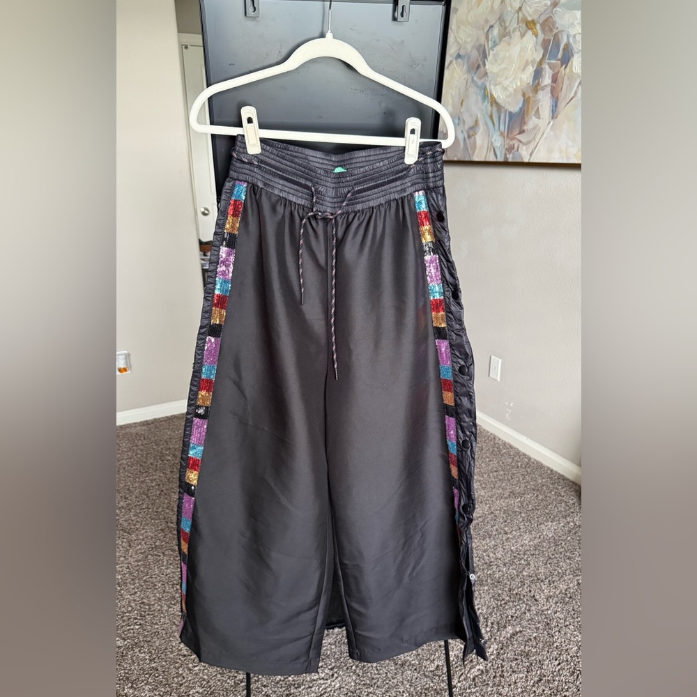 United Colors Of Benetton Black Pants with Multicolor Accents